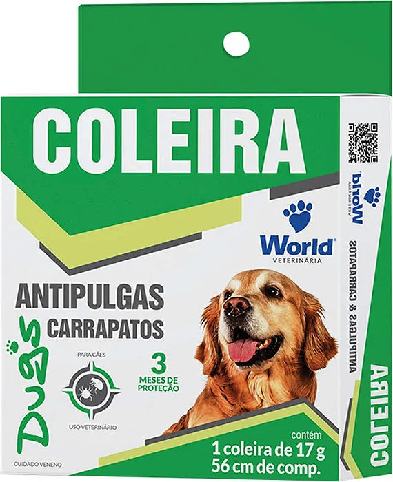 COLEIRA ANTI PULGAS WORD 56CM