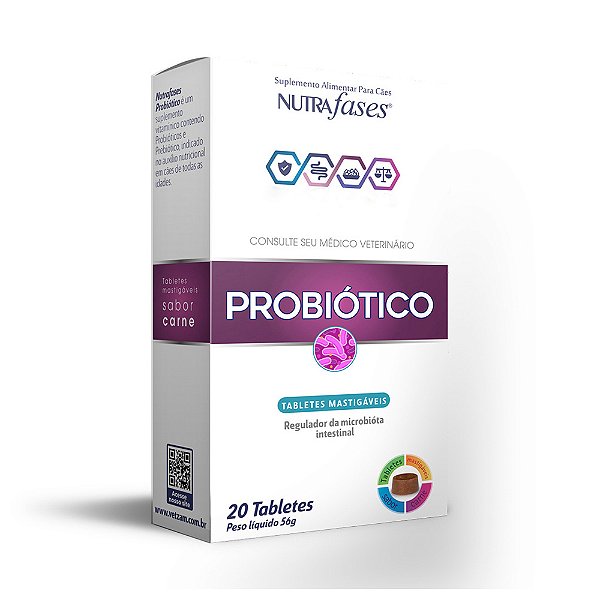 NUTRAFASES PROBIOTICO 20 TABLETES