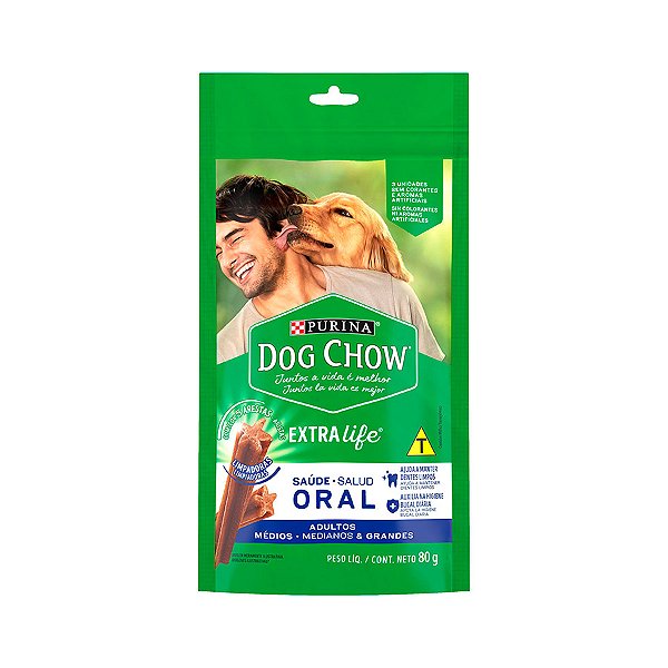 DOG CHOW ORAL ADULTOS MEDIO E GRANDES 80G