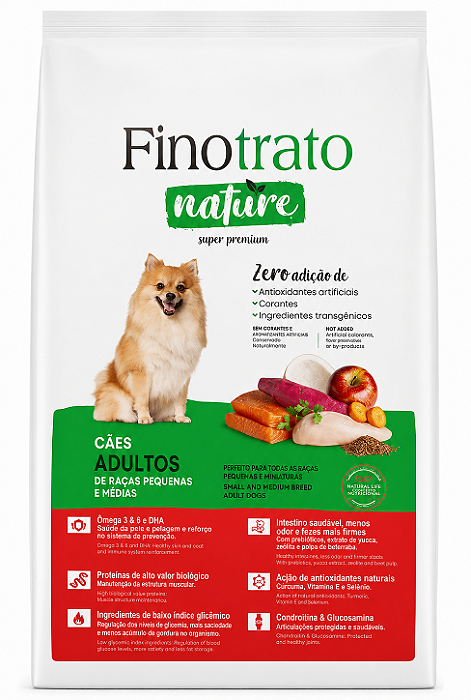 Finotrato Nature Cães Adulto Raças Pequenas 10,1kg