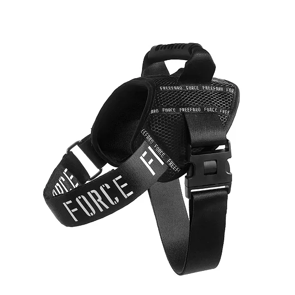 Peitoral Force preto para Cães gg