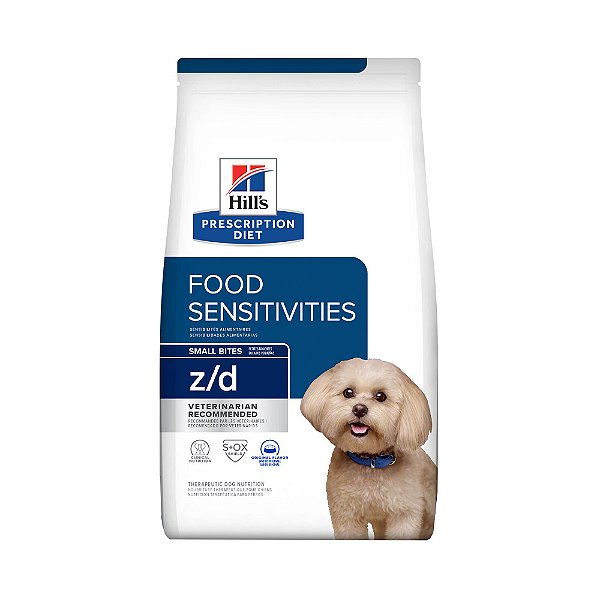 HILLS PRESCRIPTION Z/D PEDAÇOS PEQUENOS ALERGIA ALIMENTAS 3,17KG