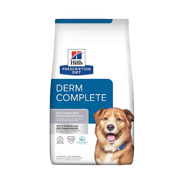 HILLS PRESCRIPTION DIET DERM COMPLETE CÃES 2,94KG