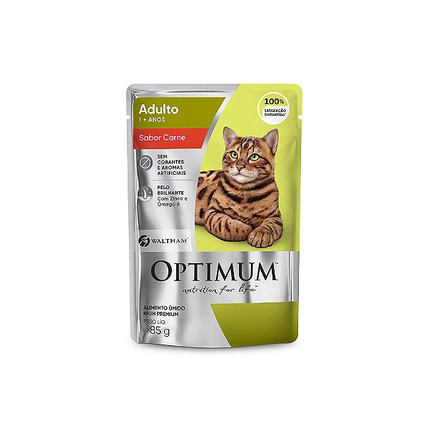 SACHE OPTIMUM GATO CARNE 85G