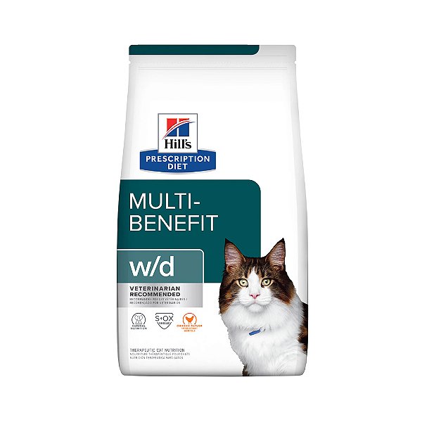 HILLS GATO W/D CONTROLE DE PESO E GLICEMICO DIABETICOS 1,8KG