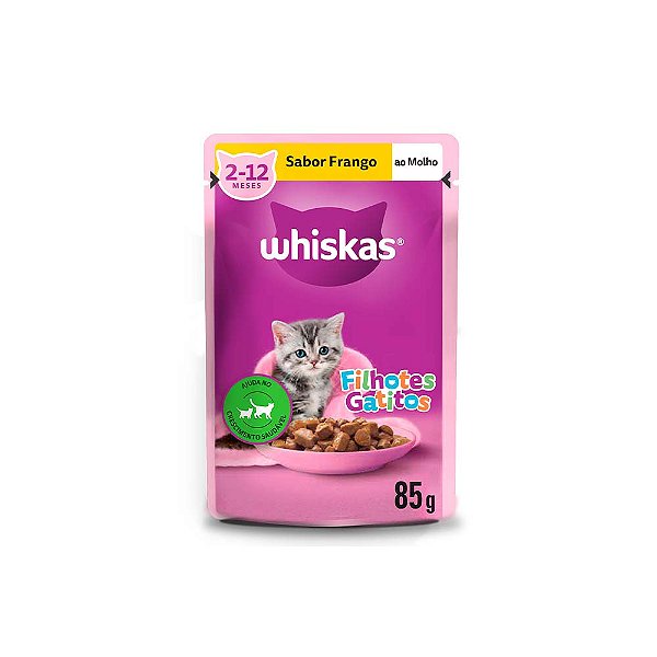 WHISKAS SACHE FILHOTES FRANGO 85G