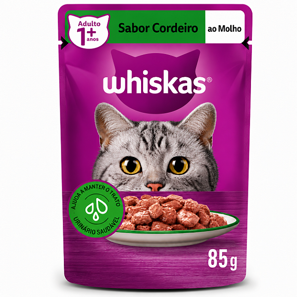 Whiskas Sache Cordeiro 85g