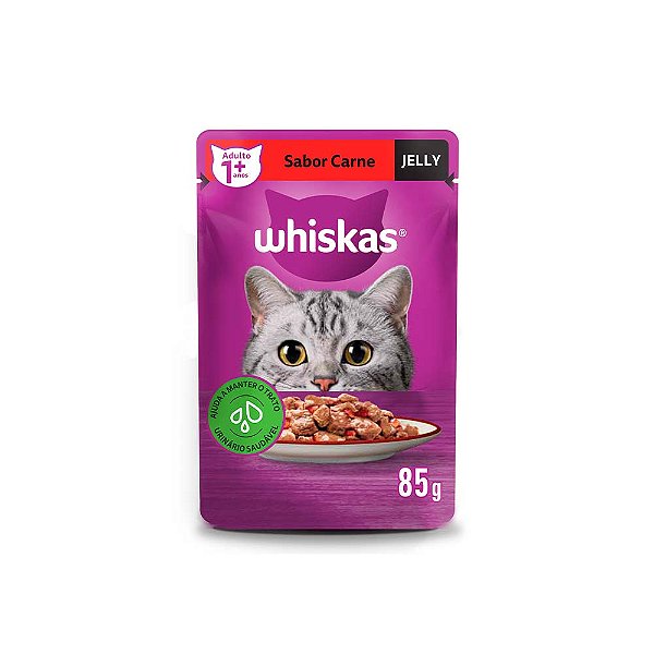 WHISKAS SACHE CARNE JELLY 85G