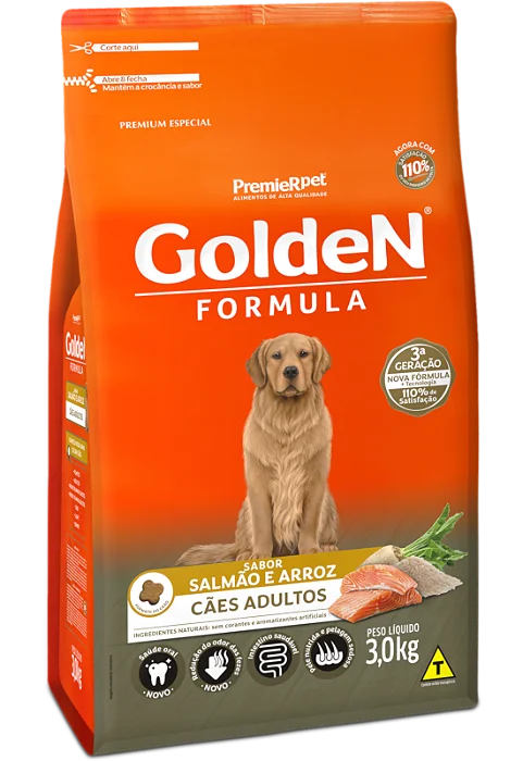 GOLDEN FORMULA CÃES ADULTO SALMÃO 15KG