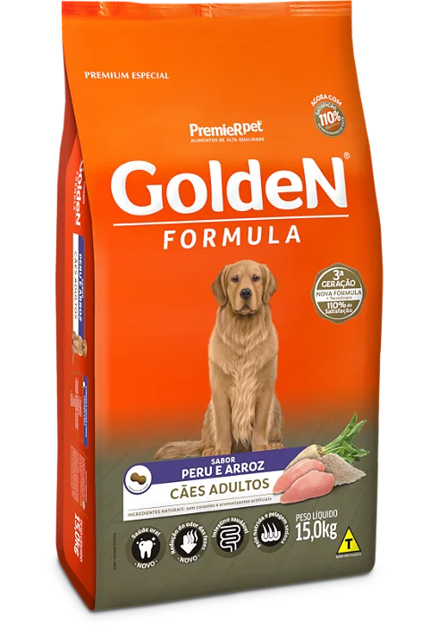 GOLDEN FORMULA CAES ADULTO PERU E ARROZ 15KG