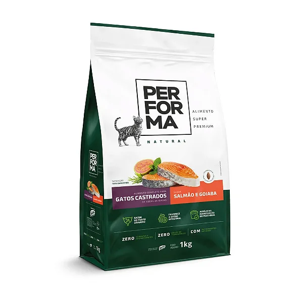 PERFORMA NATURAL GATOS SALMÃO 10,1KG