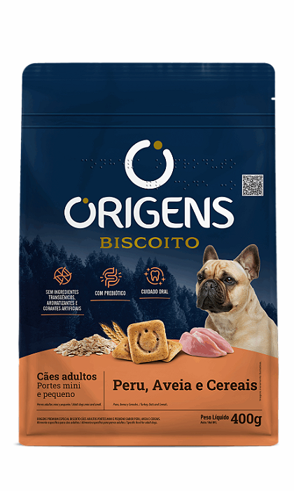 BISCOITO ORIGENS PORTE PEQUENO PERU AVEIA 400G