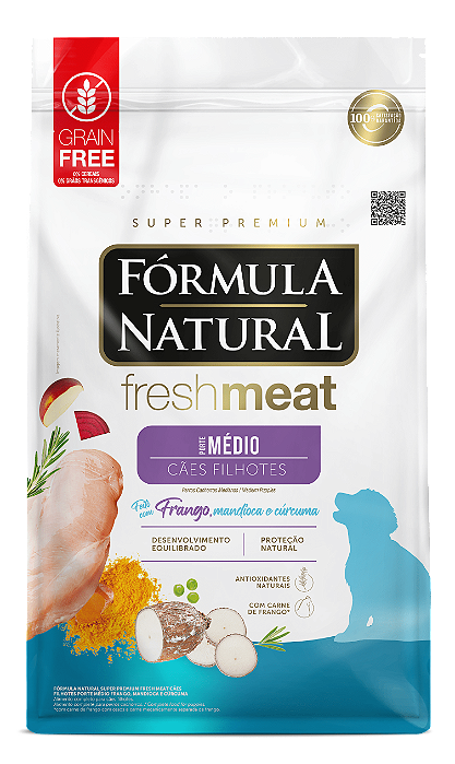 FORMULA NATURAL FRESH MEAT CAES FILHOTES MEDIO 2,5KG