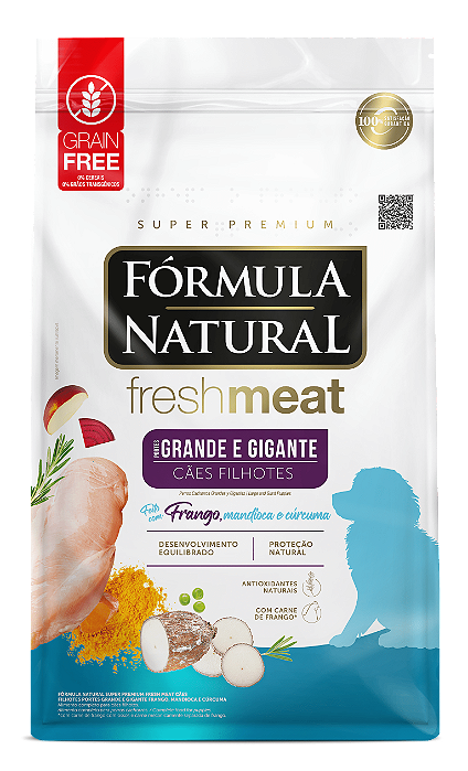 FORMULA NATURAL FRESH MEAT CAES FILHOTES PORTE GRANDE 12KG