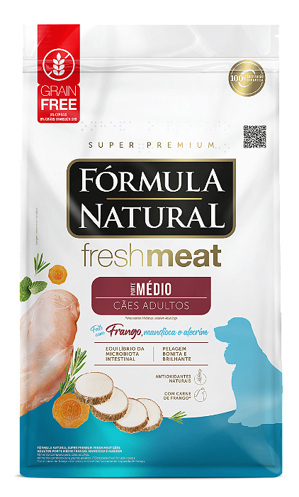 FORMULA NATURAL FRESH MEAT CAES ADULTO PORTE MEDIO 12KG