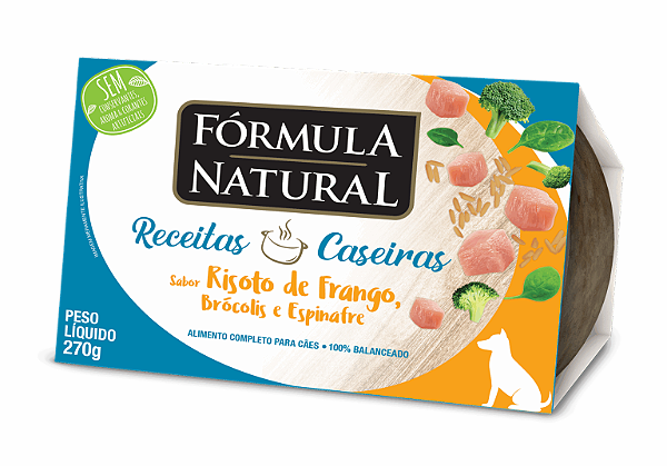 FORMULA NATURAL RECEITA CASEIRA CAES RISOTO DE FRANGO 270G