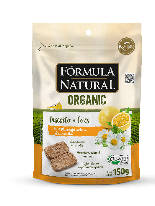 FORMULA NATURAL BISCOITO ORGANICO MARACUJA 150G