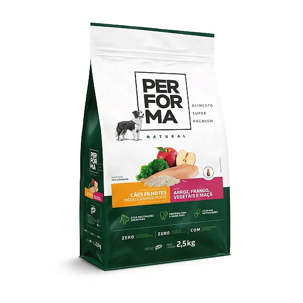 PERFORMA NATURAL CAES FILHOTES MEDIO E GRANDE 15KG