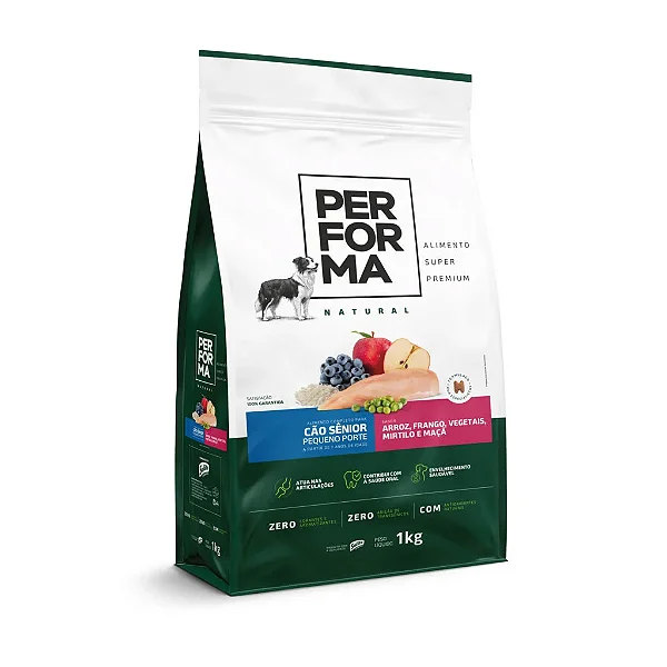 PERFORMA NATURAL CAES SENIOR PORTE PEQUENO 1KG