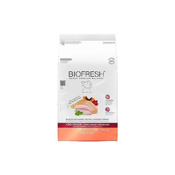 Biofresh caes senior mini e pequeno 3kg
