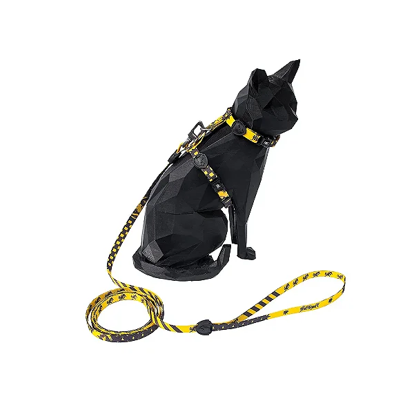 PEITORAL COM GUIA P/ GATOS HARRY POTTER LUFA-LUFA P