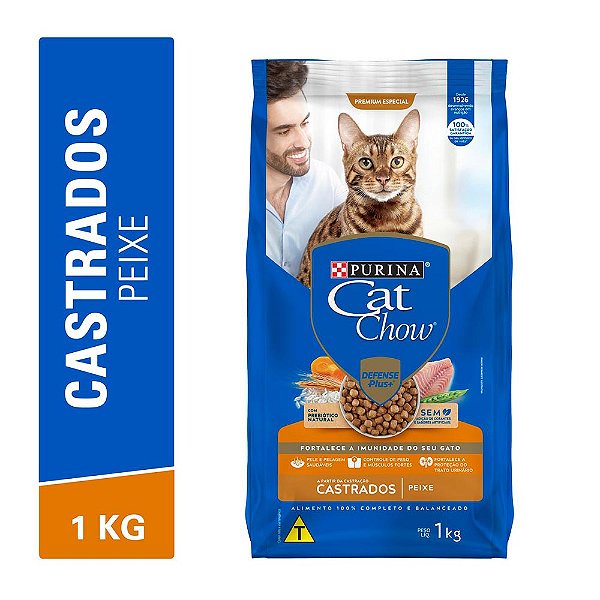 CAT CHOW CASTRADO PEIXE 1KG