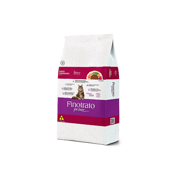 FINOTRATO PRIME SALMAO GATOS CASTRADOS 10,1KG