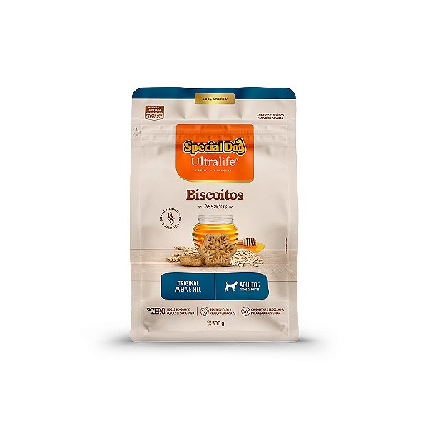 SPECIAL DOG BISCOITOS ASSADOS AVEIA E MEL 500G