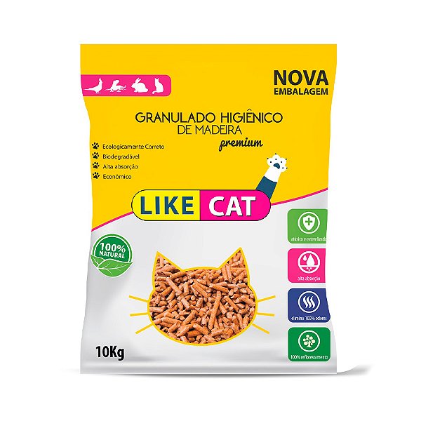 Granulado de Madeira Like Cat 10,1kg