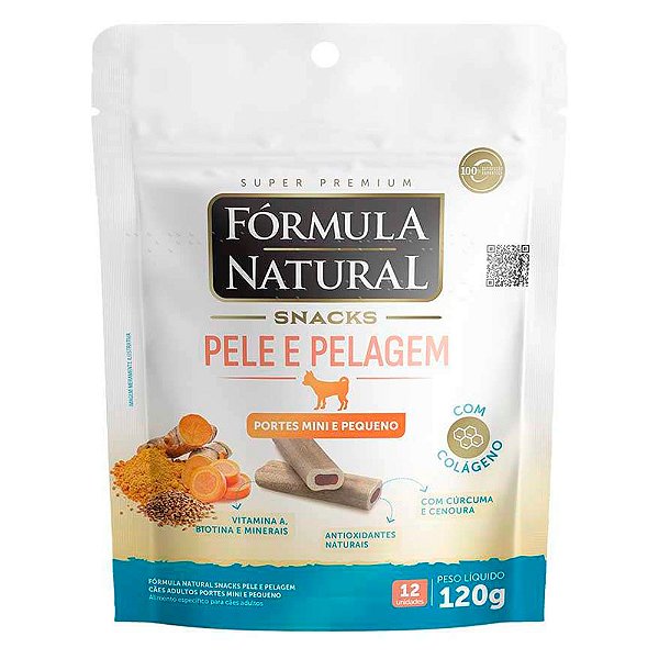 Fórmula Natural Snacks Cão Pele e Pelagem 120g