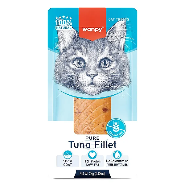 Petisco Gato Wanpy Fillet in natura de Atum 25g