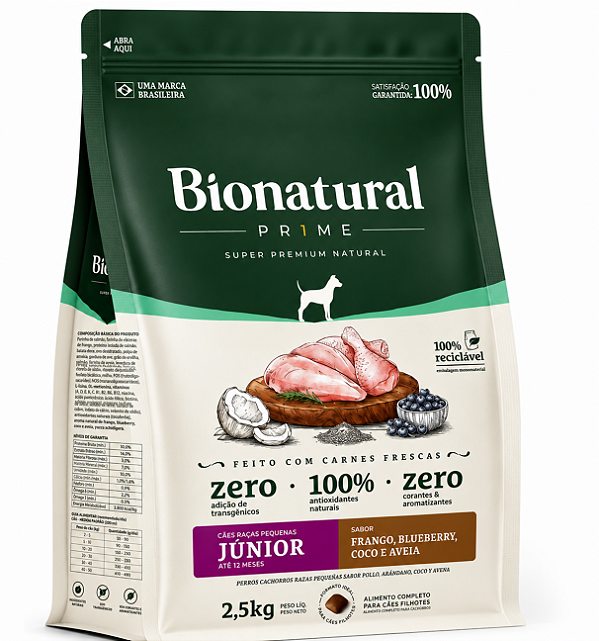 Bionatural Caes Junior Raças Pequenas 1kg