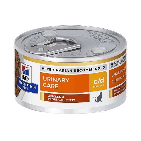 Hills c/d Gatos Urinary Care Frango e Vegetais 82g