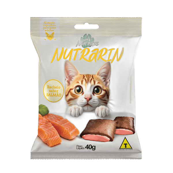 Nutrats Nutrarin Nuggets Gatos Salmão 40g