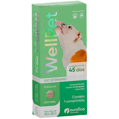 Wellpet 200mg (10 a 20kg) - 1 comp