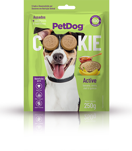 Petdog Cookie Banana,Aveia e Mel 250g