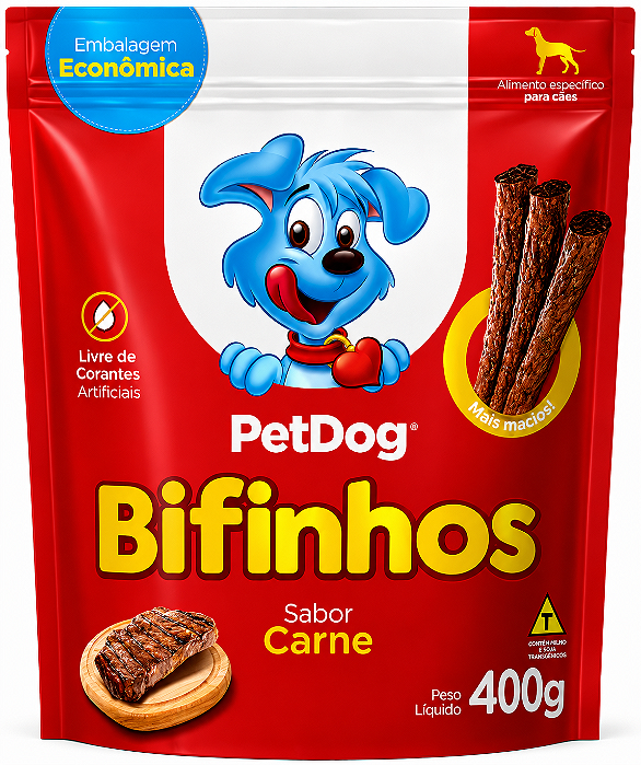 Bifinho Petdog Carne 400g