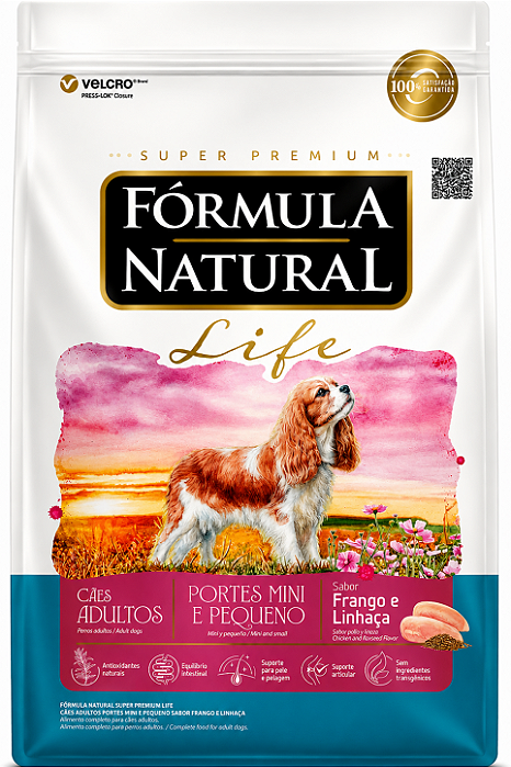 Fórmula Natural Life Adulto Porte Mini e Pequeno 1kg