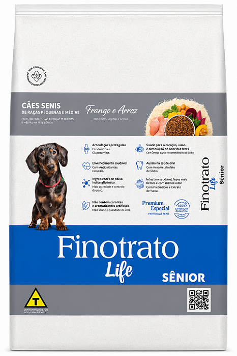 Finotrato Câes Senior Pequeno e Medio 3kg