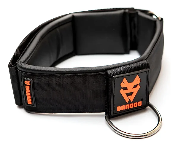 Coleira Sport Cor:Preto M - caes com pescoco de 39 - 50 cm