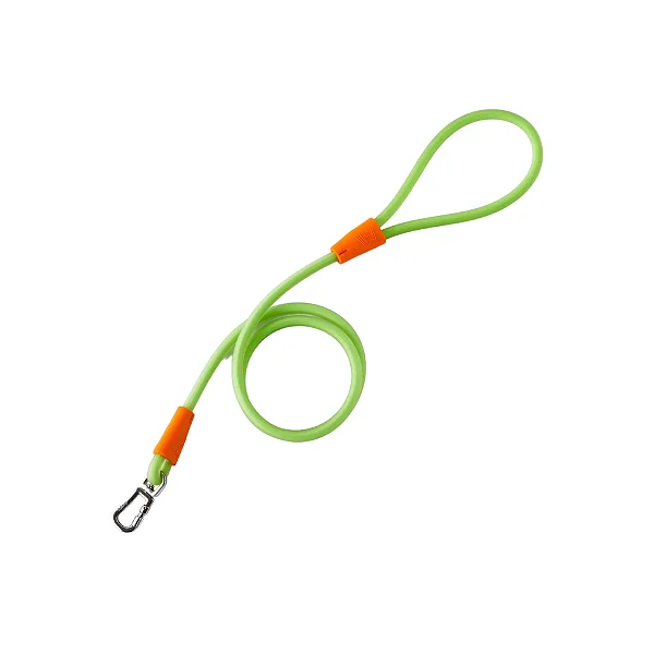 Zooghy Guia Acqua Wave Verde - Borracha Laranja - Revestimento em Silicone