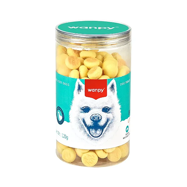 Petisco para Cão Wanpy Mini Biscoito Leite e Queijo 120g