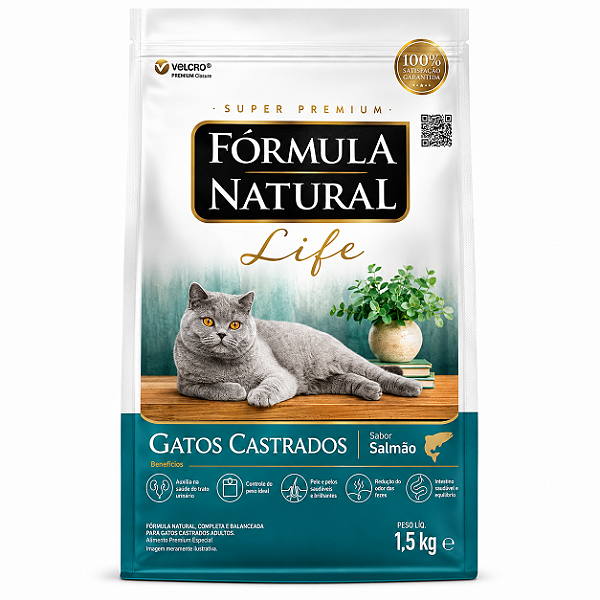Formula Natural Life Gato Salmão 10,1kg