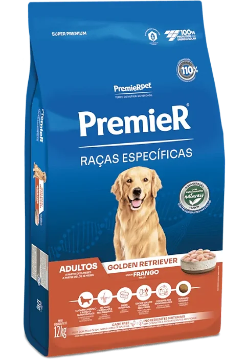 Premier Cães Adulto Golden Retriever 12kg