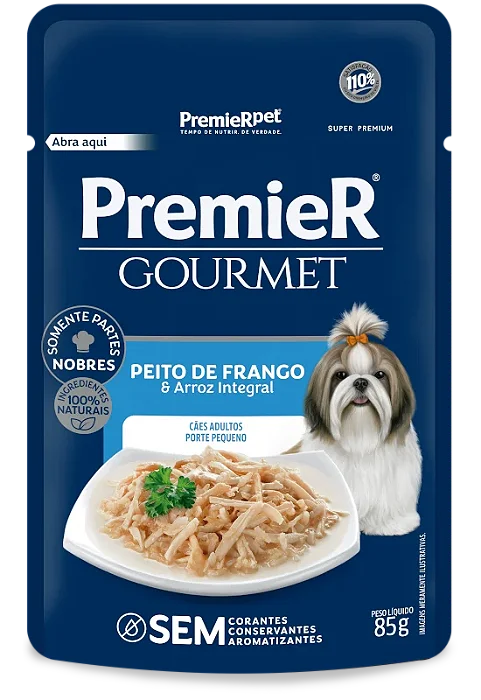 Premier Gourmet Cães Adulto Porte Pequeno Frango 85g