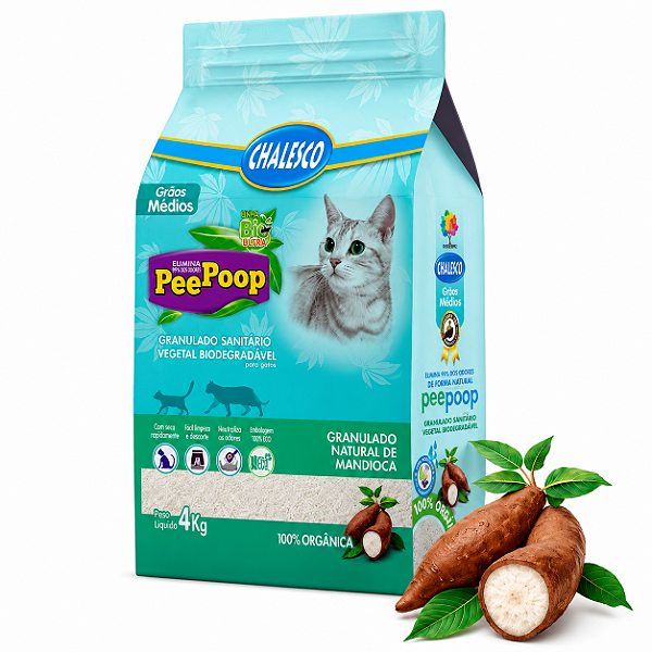 Granulado de Mandioca Peepoop Media 4kg