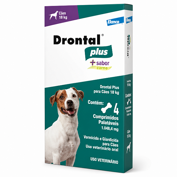 Drontal Plus Carne + Sabores 10kg 4 comp