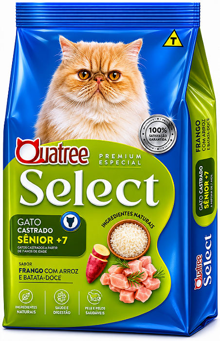 Quatree Select Gato Castrado Senior 7 1kg