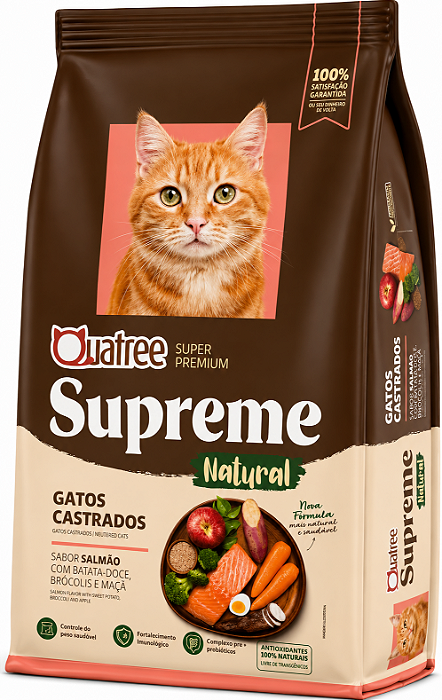 Quatree Supreme Gatos Castrado Salmão 2,5kg