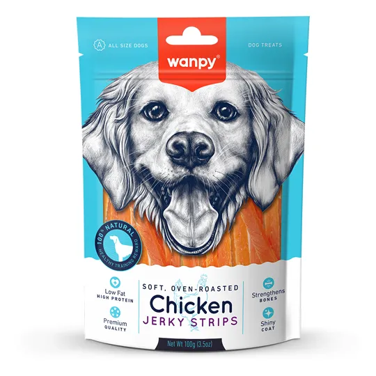 Petisco Para Cão Wanpy Tiras de Frango 100g